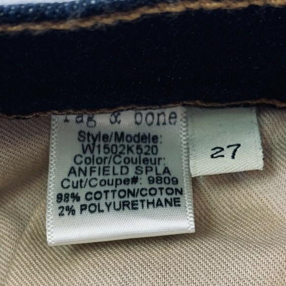 Women'sRAG & BONE Paint Splatter Cate Mid Rise Skinny Jeans Size 27 Anfield NWOT - Picture 6 of 12